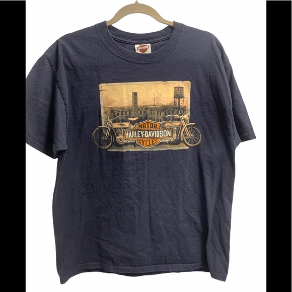 Harley Davidson Montreal QC vintage t-shit size L - Picture 2 of 10
